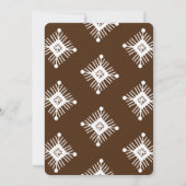 Hot Chocolade Chai Snowflake Baby shower Kaart (Achterkant)