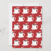 Hot-chocolade door virtuele kerstfeestjes kaart (Achterkant)