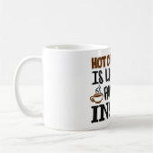 Hot Chocolade is als een hok van binnenuit Koffiemok (Links)