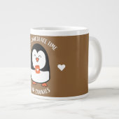 Hot Chocolade Penguin Drinker Extra Grote Beker (Voorkant rechts)