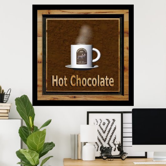 Hot-Chocolade Poster (Thuiskantoor)
