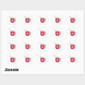 Hot-Chocolade Ronde Sticker (Vel)