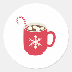 Hot-Chocolade Ronde Sticker