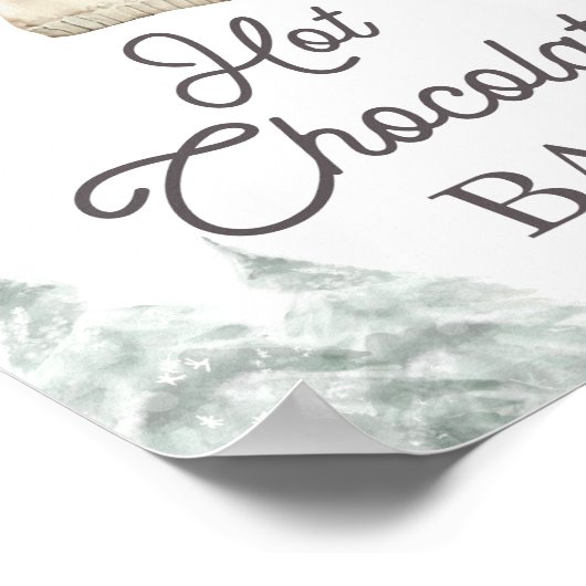 Hot Chocolate Bar Cocoa Baby It's Cold Outside Poster (Hoek)
