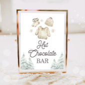 Hot Chocolate Bar Cocoa Baby It's Cold Outside Poster