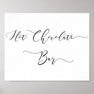 Hot Chocolate Bar inloggen in script Poster