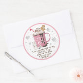 Hot-Chocolate Bomb Hot-cacaobinstructies Ronde Sticker (Envelop)