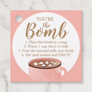 Hot Chocolate Bomb Labels Je bent de Bomb Coca
