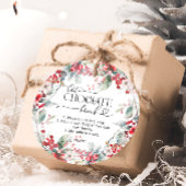 Hot Chocolate Bomb Winter Bloemen Bedankjes Labels