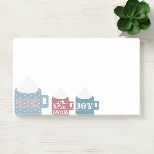 Hot-Chocolate Camp Mok Aangepast aangepast Post-it® Notes (Kantoor)