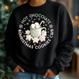 Hot Chocolate & Christmas Cookies Club Pastel Roze Trui