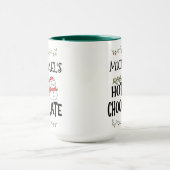 Hot Chocolate Christmas Snowman & aangepaste naam Mok (Midden)