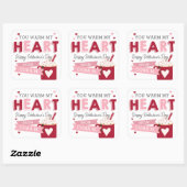 Hot Chocolate Classroom Valentijnsdag Vierkante Sticker (Vel)