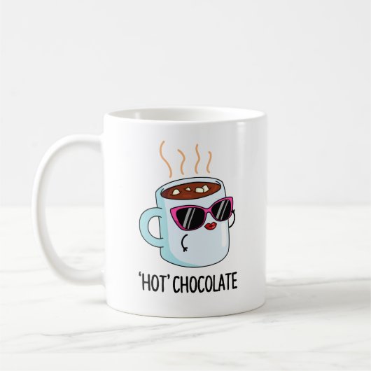 Hot Chocolate Grappige Drink Pun Koffiemok (Links)