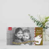 Hot Chocolate Kerstkaart (Staand voorkant)