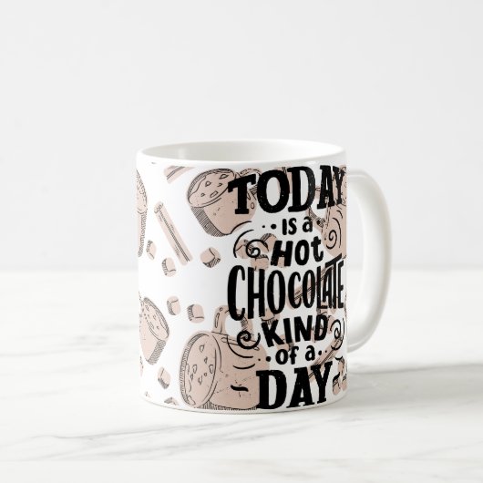 Hot Chocolate Kind of Day Koffiemok (Voorkant rechts)