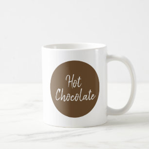 Hot Chocolate liefhebbers moderne, stijlvolle typo Koffiemok