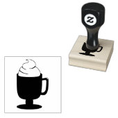 Hot Chocolate Rubberstempel (Gestempeld)
