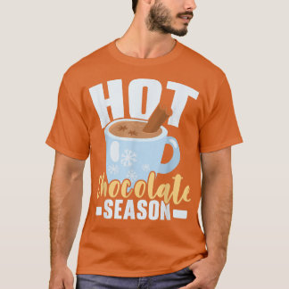 Hot Chocolate Season Winter Sneeuwig klimaatijs T-shirt