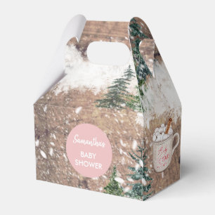 Hot Chocolate Snow Baby Het is koud buiten Baby Bedankdoosjes