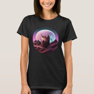 Hot Chocolate Synthwave 80s Retrowave Aesthetic T-shirt