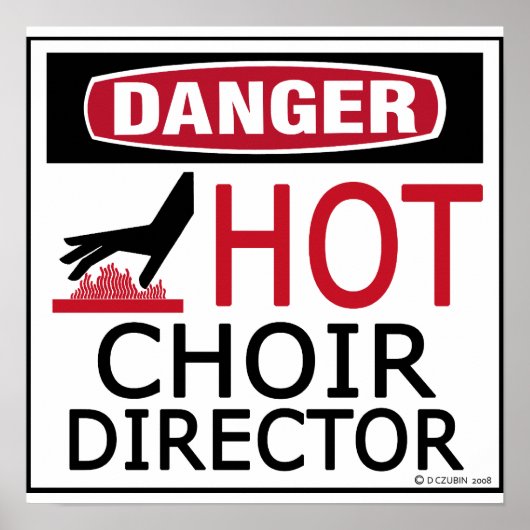 Hot Choir Director Poster (Voorkant)