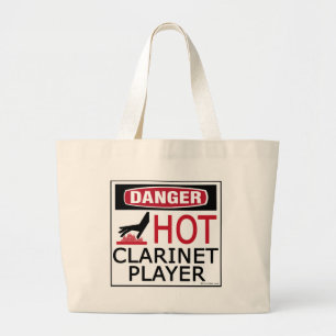 Hot Clarinet Player Grote Tote Bag