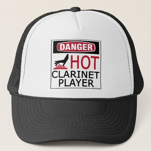 Hot Clarinet Player Trucker Pet (Voorkant)