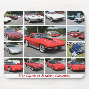 Hot Classic naar Modern Corvettes Muismat 2