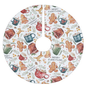 Hot Cocaca Gingerbrood Cookies Rustige kerst Kerstboom Rok