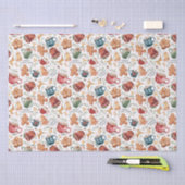 Hot Cocaca Gingerbrood Cookies Rustige kerst Tissuepapier (Craft)