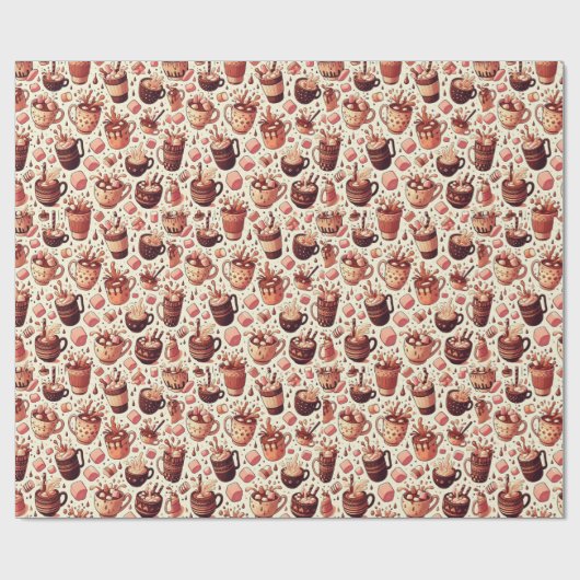 Hot Coco Cadeaupapier (Vlak)