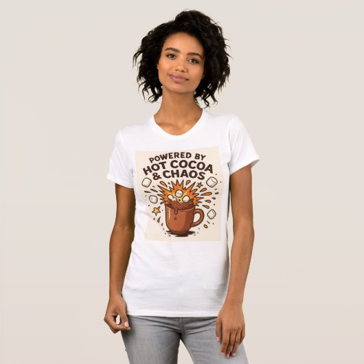 Hot Cocoa Chaos Blast T-shirt (Voorkant volledig)