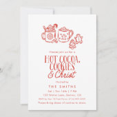 Hot Cocoa Cookies & Christ Christmas Invitation (Devant)