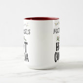 Hot Cocoa Kerstman & aangepaste naam Mok (Midden)