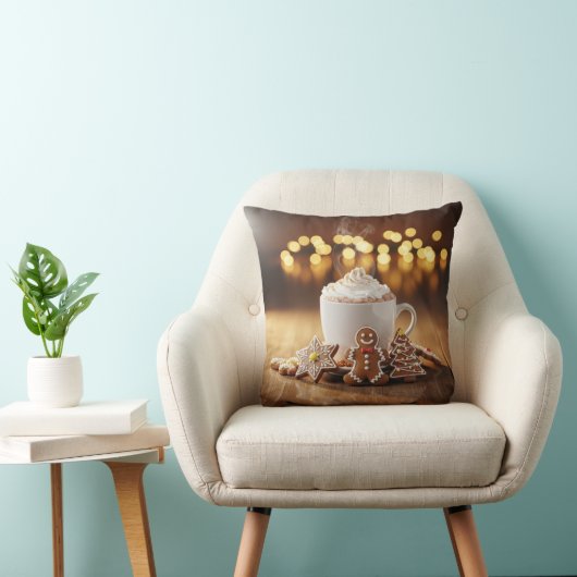 Hot Cocoa Kerstversiering Kussen (Stoel)