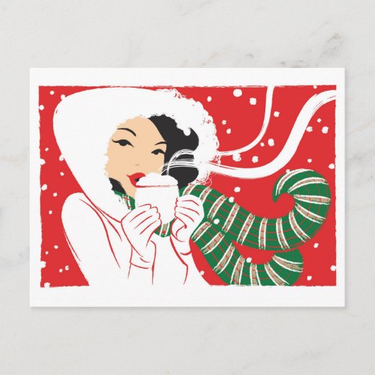 Hot Cocoa Postcard Briefkaart (Voorkant)