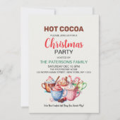 Hot Cocoa Schattige kerstfeest Kaart (Voorkant)