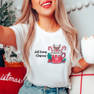 Hot Cocoa Seizoen Kerst T-shirt
