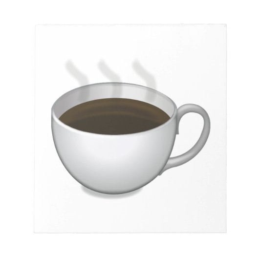 Hot Coffee - Emoji Notitieblok (Voorkant)