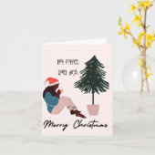 Hot-Coffee kerstKaart Kaart (Gele Bloem)