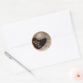 Hot Coffee  Ronde Sticker (Envelop)