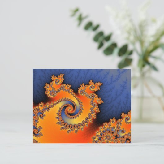 Hot-Cold driekwart Briefkaart (Staand voorkant)