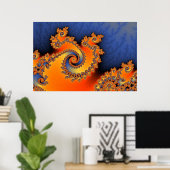 Hot-Cold driekwart Poster (Thuiskantoor)