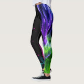 Hot-Colorful Fire Flame Smoke Leggings (Links)