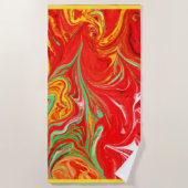 Hot Colors Pattern Art. Nu kopen Strandlaken (Voorkant)
