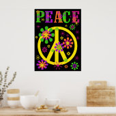 Hot Colors Peace-Poster Poster (Keuken)