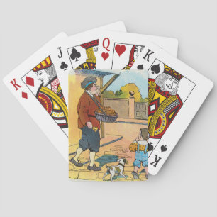 Hot-cross broodjes, Moeder Gans Kwekerij Rhyme Afb Pokerkaarten