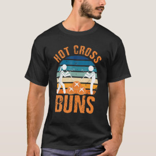 Hot Cross Buns Apparel  Retro Food Lovers T-shirt