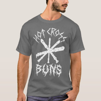 Hot Cross Buns Funny Recorder Music Ironic Heavy M T-shirt